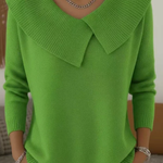 Justine | Pull Chaud à Col Doux
