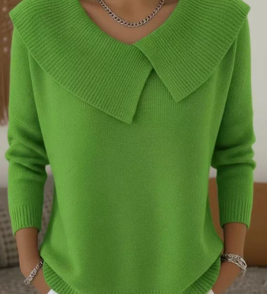 Justine | Pull Chaud à Col Doux