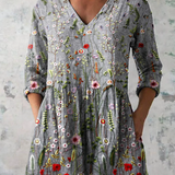 Estelle | Blouse Longue a Imprime Graphique