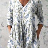 Brigitte | Blouse Longue a Imprime Graphique