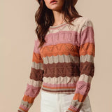 Raphaelle | Pull Raye a Manches Longues