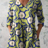 Thalie | Blouse Longue a Imprime Graphique