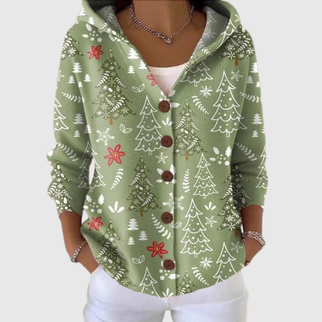 Chiara | Veste à capuche boutonnée