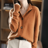 Élodie | Cardigan en Maille Élégant à Col Ouvert pour Femme