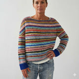 Karine | Pull Raye Arc-en-Ciel