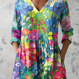 Edith | Blouse Longue a Imprime Graphique