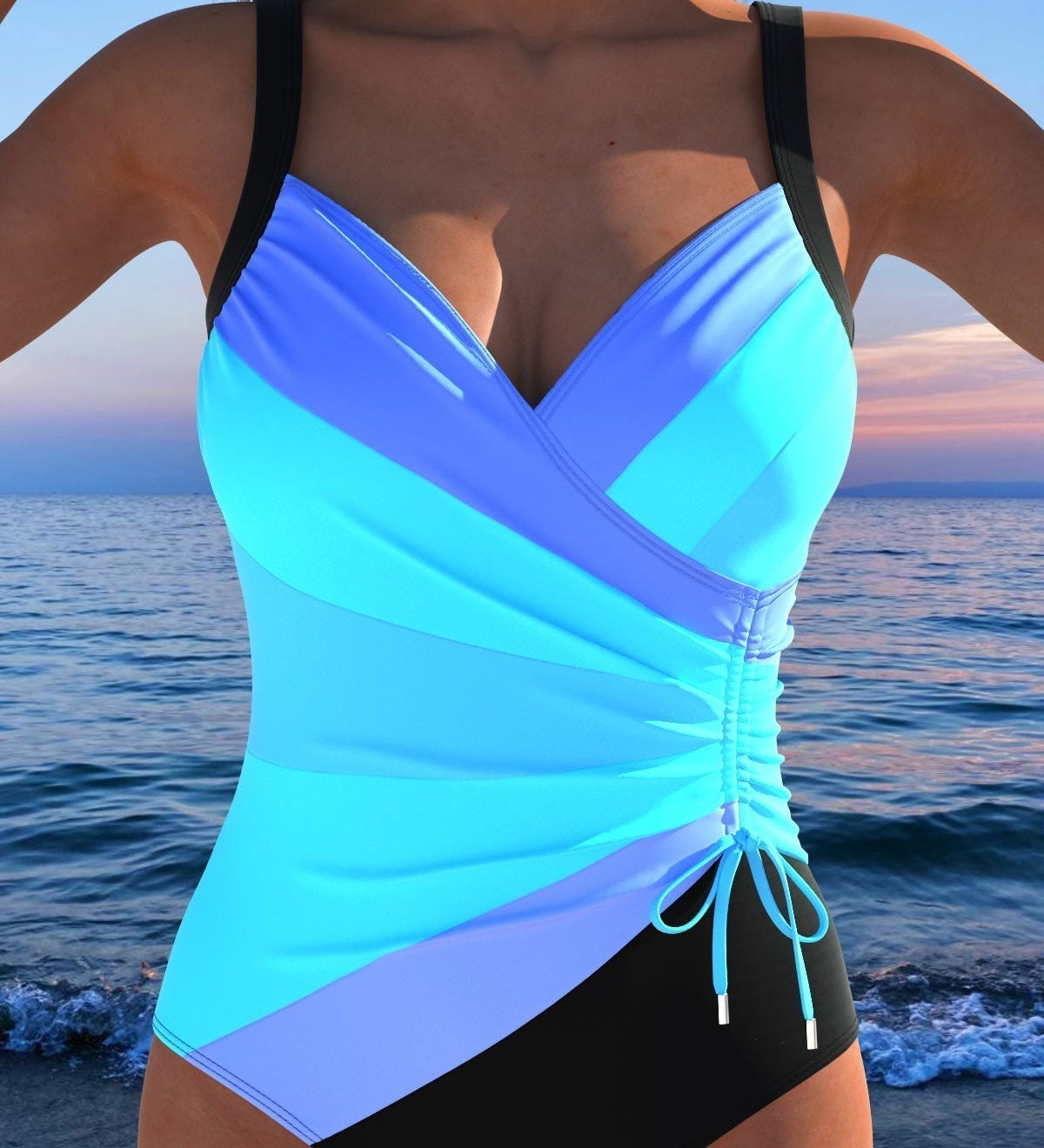 Isabelle - Maillot de bain portefeuille coloré