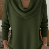 Heloise | Pull Col Chale en Laine Merinos