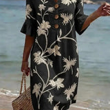 Hélène – Robe d'Été Florale en Voile