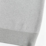 Cardigan Gris Clair à Capuche et Boutons