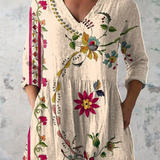 Ariane | Blouse Longue a Imprime Graphique