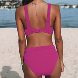 Françoise - Maillot de bain uni échancrée