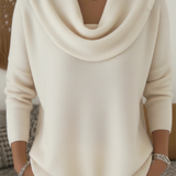 Heloise | Pull Col Chale en Laine Merinos