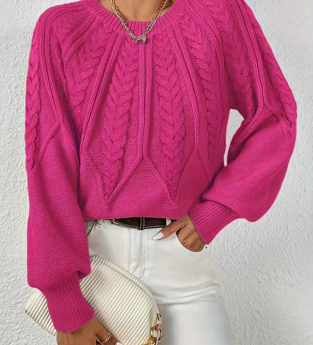 Capucine | Pull Torsade a Manches Raglan
