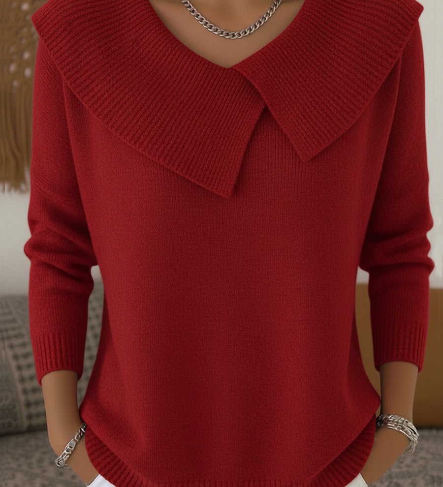 Sunnora | Pull Chaud à Col Doux