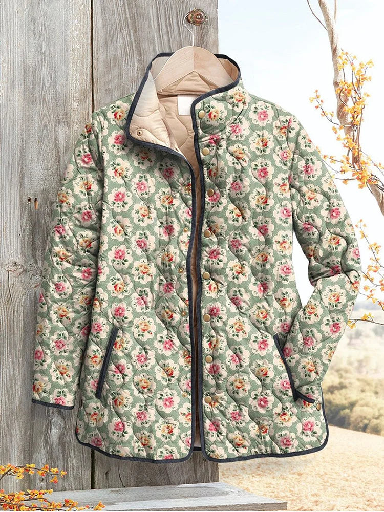 Eleanor | Veste Matelassée Floraison Champêtre