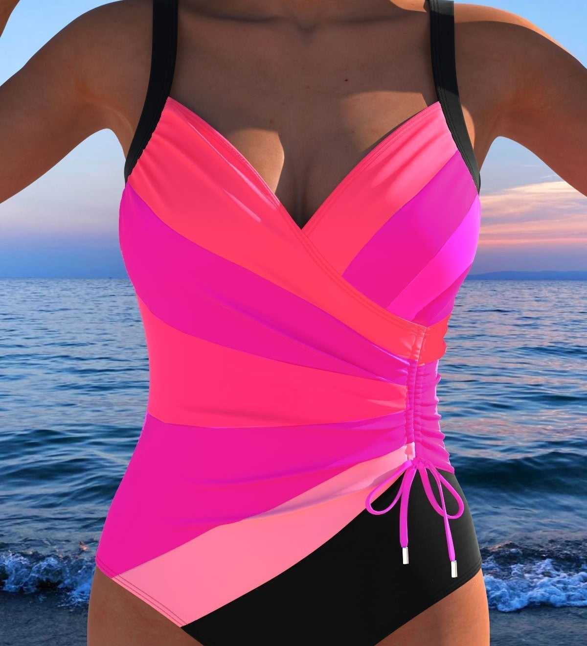 Isabelle - Maillot de bain portefeuille coloré