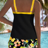 Camille - Ensemble tankini élégant deux pièces
