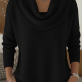 Heloise | Pull Col Chale en Laine Merinos
