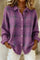 Christine | Cardigan à Carreaux Coupe Décontractée