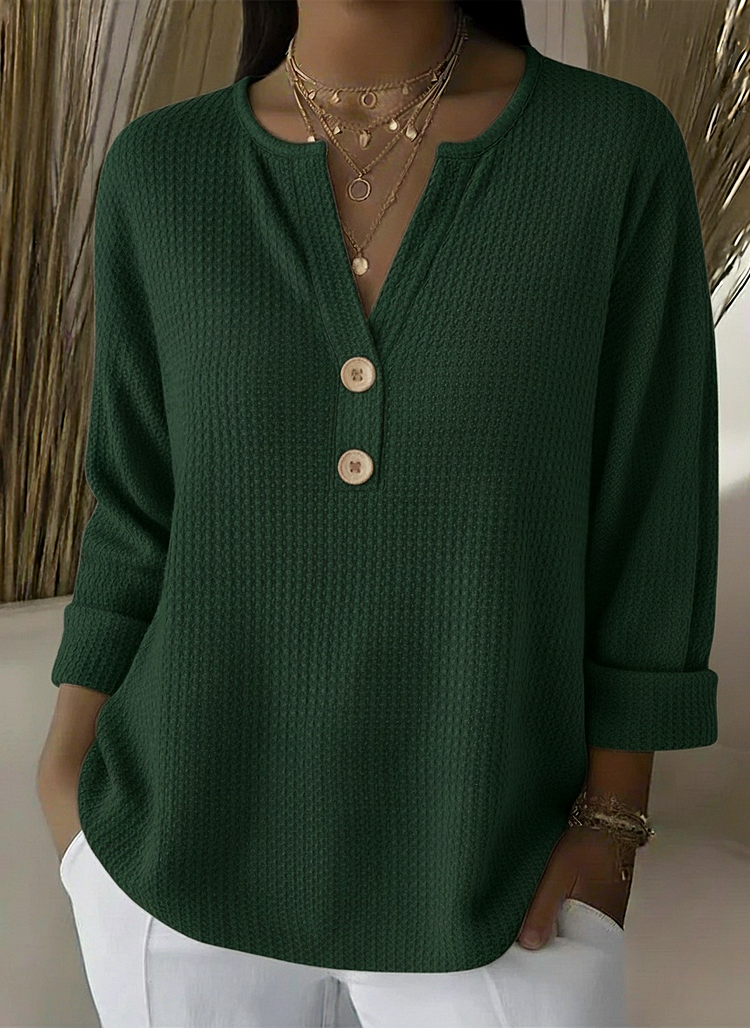 Lucinda | Haut Henley Boutonné