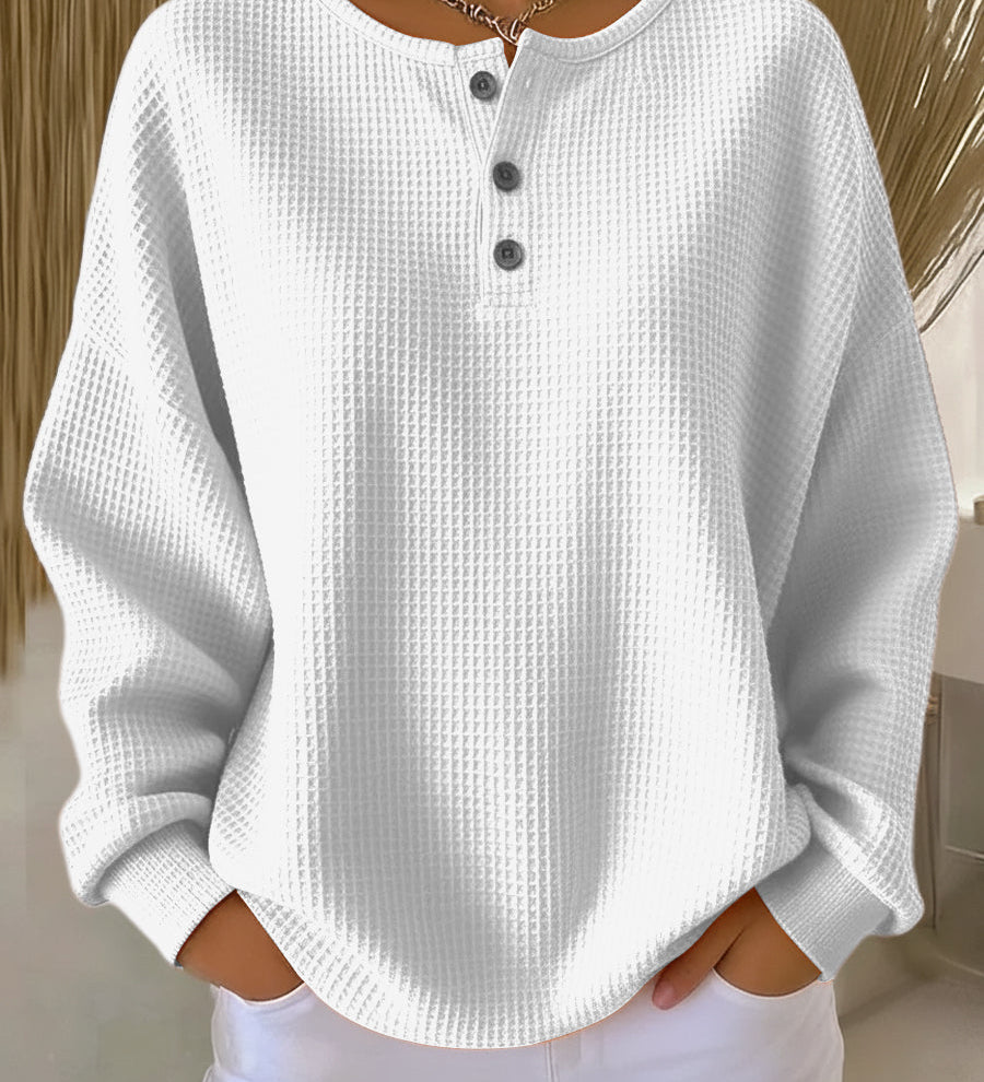 Mirabel | Sweat-shirt Henley Gaufré et Douillet