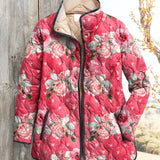 Catherine | Veste Matelassée Floraison Champêtre