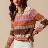 Raphaelle | Pull Raye a Manches Longues