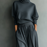 Audrey – Robe Maxi Tricot Col Montant