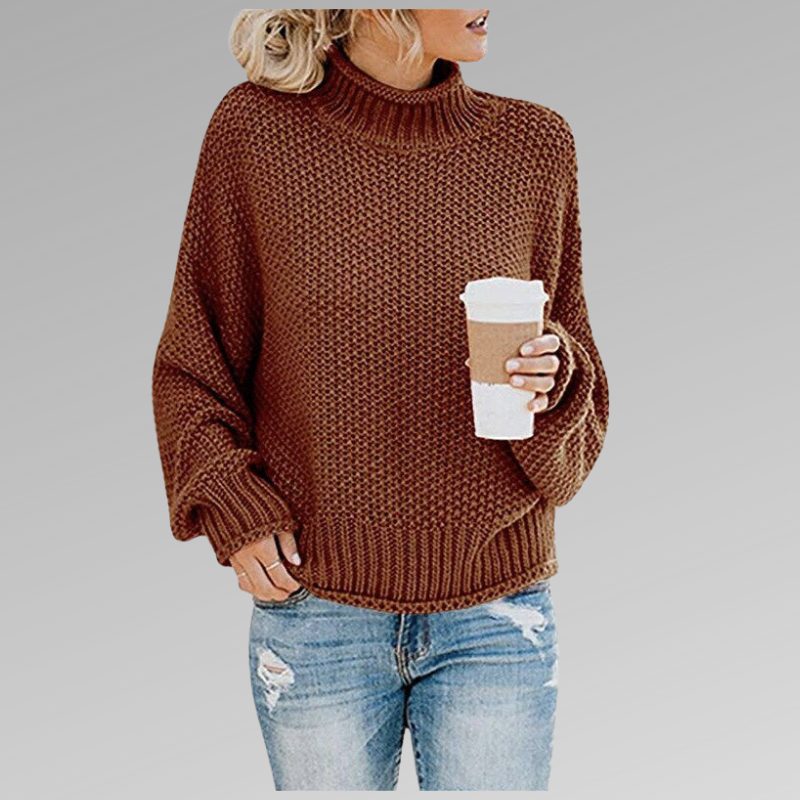 Margaux | Pull Oversize a Col Roule