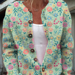 Foxfield | Cardigan Fleuri Vintage pour Femme