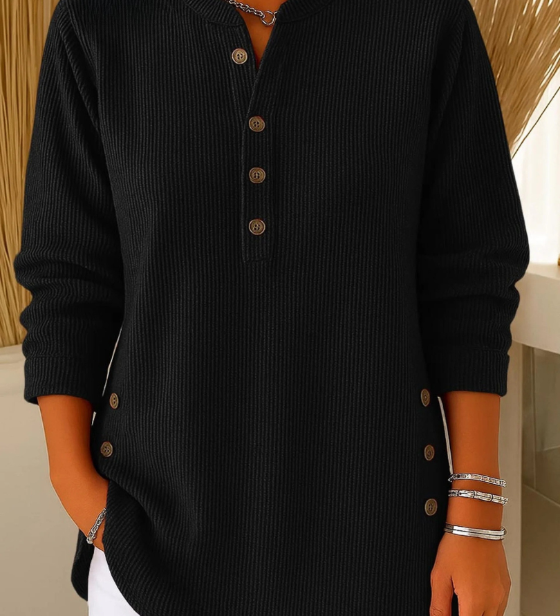 Neva | Tunique Henley Boutonnée