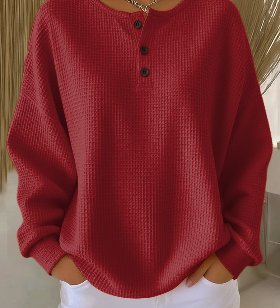 Mirabel | Sweat-shirt Henley Gaufré et Douillet