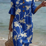Renée – Robe d'Été Florale Fraîche