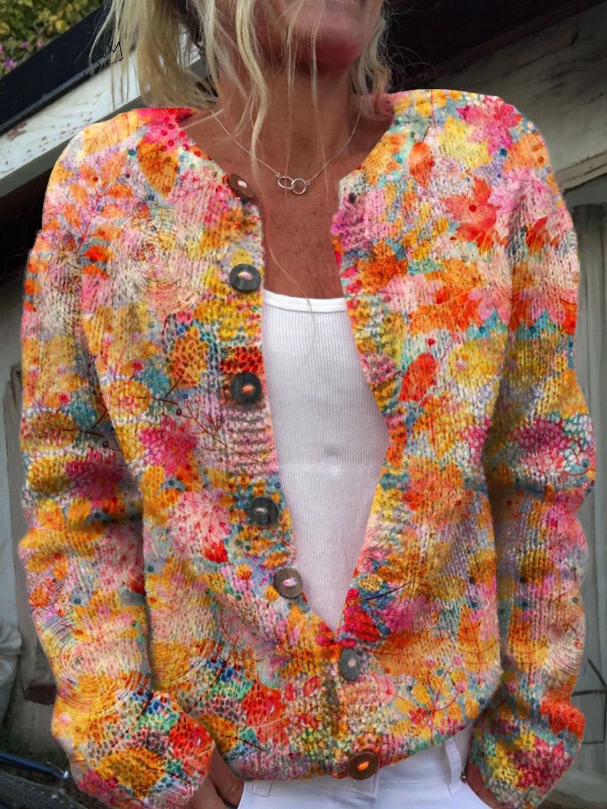 Helena | Cardigan Tricoté Vintage