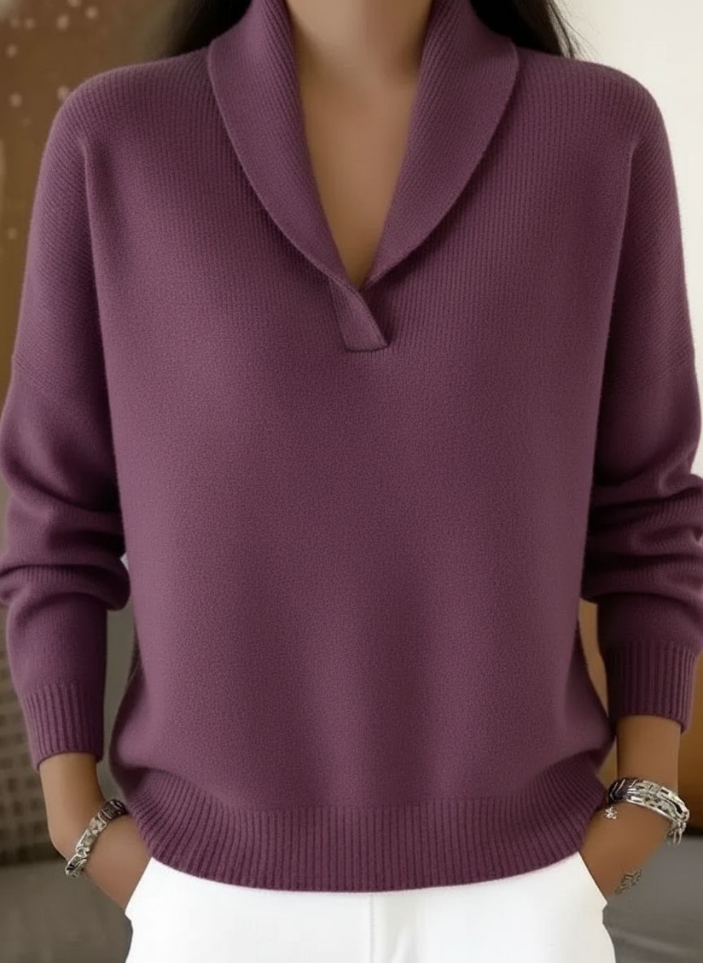 Emilie | Pull Col V