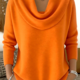 Heloise | Pull Col Chale en Laine Merinos