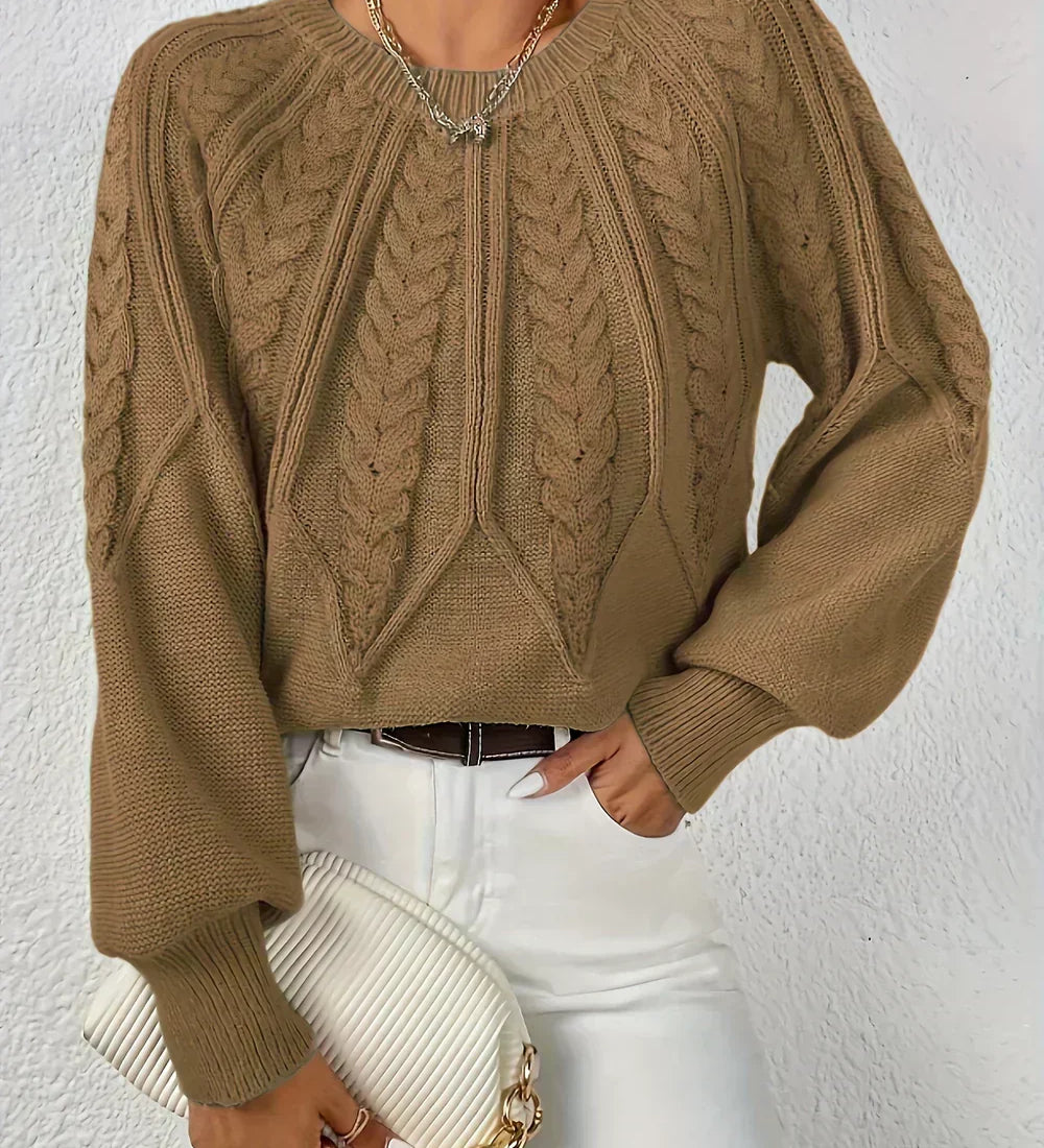 Capucine | Pull Torsade a Manches Raglan