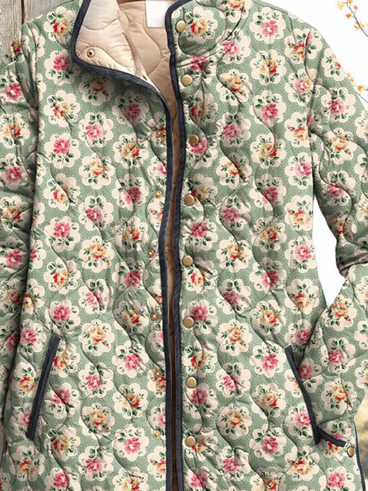 Eleanor | Veste Matelassée Floraison Champêtre