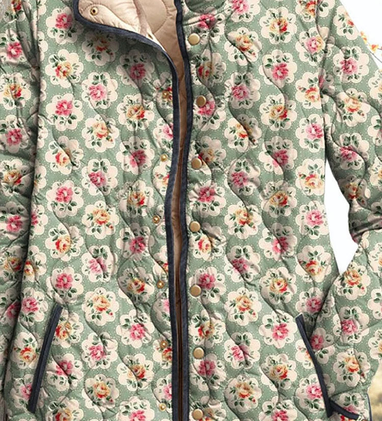 Eleanor | Veste Matelassée Floraison Champêtre