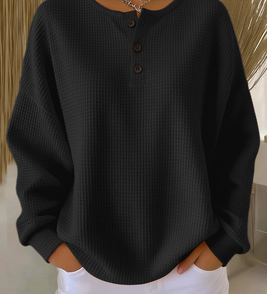 Mirabel | Sweat-shirt Henley Gaufré et Douillet