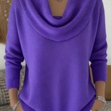 Heloise | Pull Col Chale en Laine Merinos