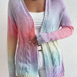 Constance | Cardigan Long, Ouvert en Maille Douce, Style Duster
