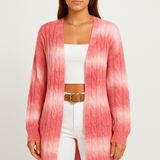 Constance | Cardigan Long, Ouvert en Maille Douce, Style Duster