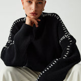 Zoe | Pull Oversize Col Montant