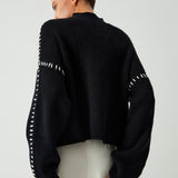 Zoe | Pull Oversize Col Montant