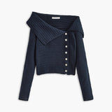 Pauline | Pull Epaules Denudees a Manches Longues