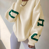 Gisele | Pull Oversize a Imprime Graphique