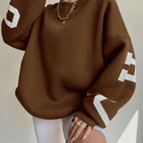 Gisele | Pull Oversize a Imprime Graphique