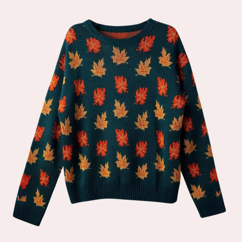 Aurelie | Pull a Motif et Col Rond